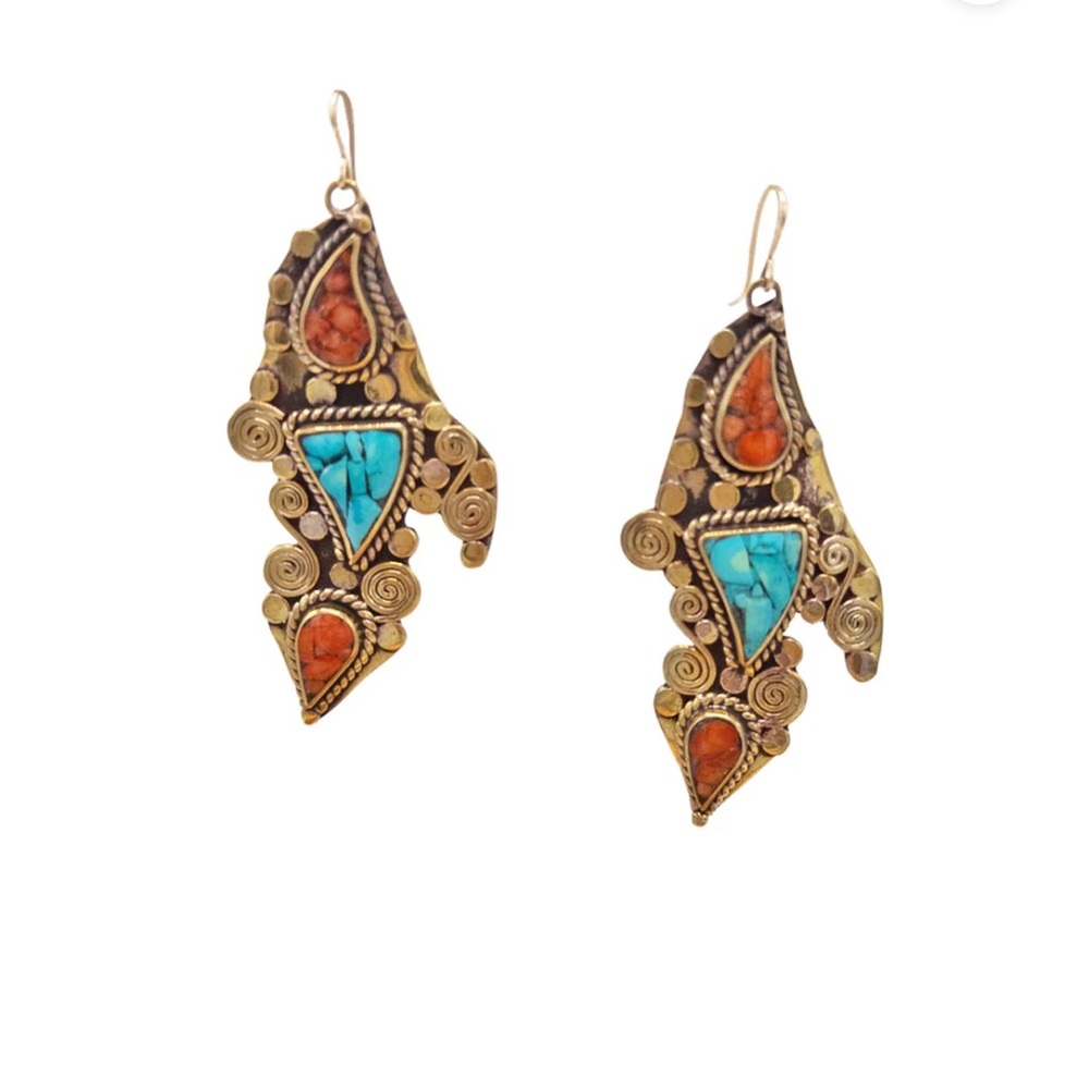 Artisan Vintage Gold and Turquoise Devon Leigh